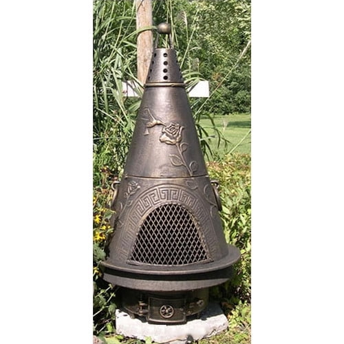 The Blue Rooster Aluminum Natural Gas Propane Chiminea by