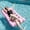 C, variant on Inflatable Floating Bed with Headrest, Pool Lounger Air Mattress for Adults, Tropical Stripe Water Sleeping Bed for Swimming Pool Beach