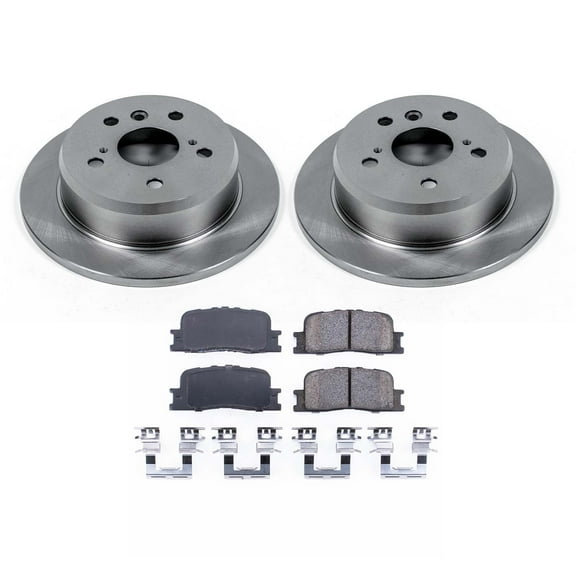 Ultimate Brakes Rear Ceramic Brake Pad and Rotor Kit with Hardware WM80840
