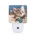 thumbnail image 1 of Fotbe Playful Cat Luz Nocturna LED, Luz de Noche con Sensor de Luz Natural de Anochecer a Amanecer, Se Enchufa a la Pared, Blanco Cálido 0.5W-EU, 1 of 7