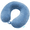 Coastal Blue Fleece, variant on Memory Foam Neck Pillow - Soft U-Shaped Neck Support Travel Pillow with Washable Cover