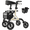 Beige, variant on MAXWALK All-Terrain Rollator Walker for Seniors, 10" Rubber Wheels Foldable Walker with Padded Seat, Adjustable Mobility Walking Aid, Red