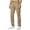Khaki, variant on Tbopshirt Pants for Men Solid Multi-Pocket Washed Overalls Outdoor Casual Pants Trousers Sweatpants