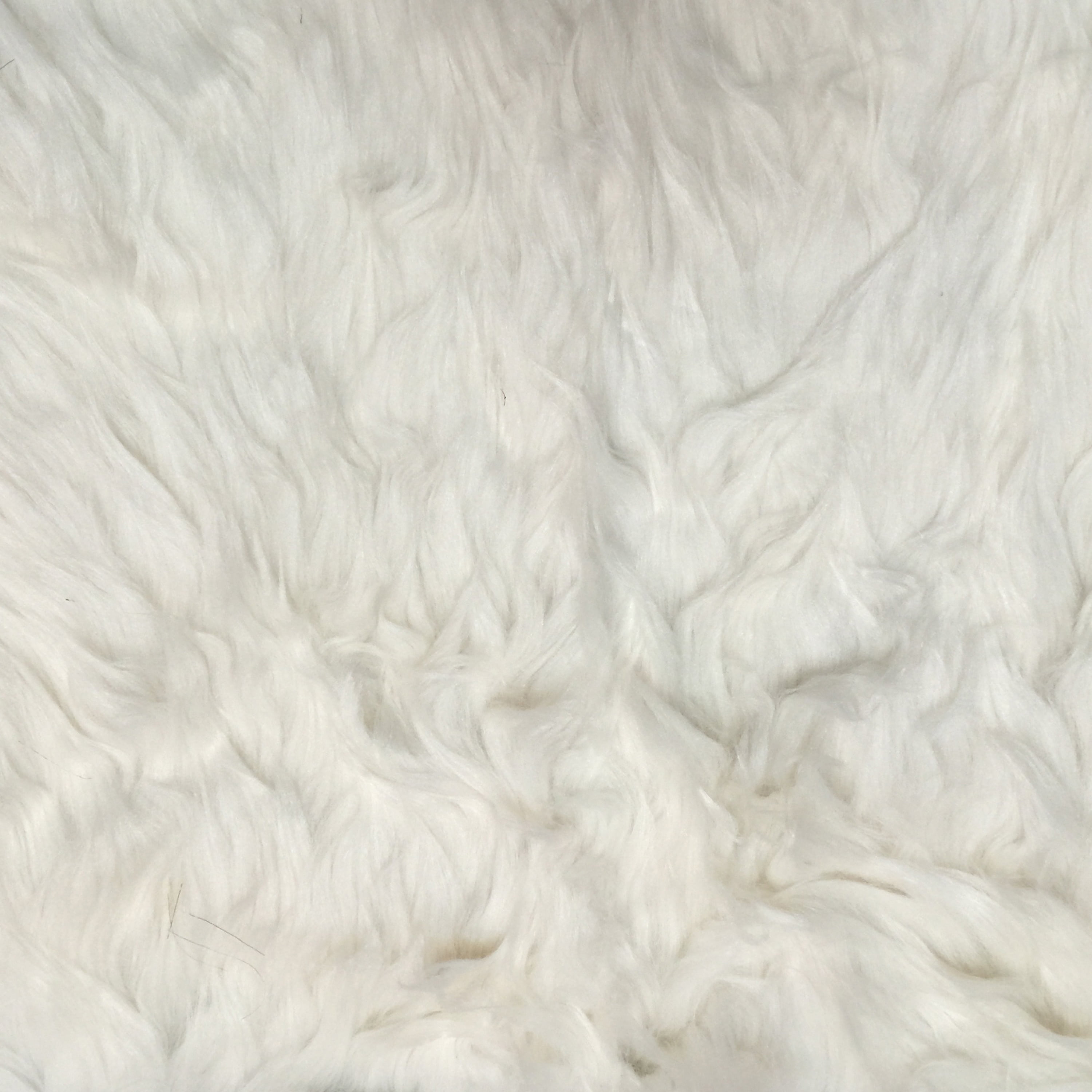 Shason Textile (2 Yards Cut) Luxury Faux Fur Polar Bear - Long Pile, Ivory  