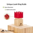thumbnail image 3 of ApudArmis Kubb Viking Chess Outdoor Clash Toss Yard Game con estuche de transporte - Juego de juegos de goma de madera para patio trasero para adolescentes, adultos y familia, 3 of 5