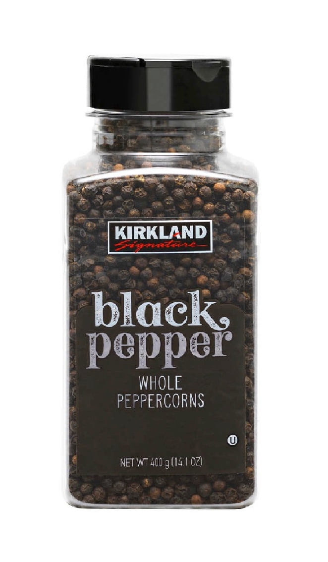 KS Whole Black Peppercorns, 14.1 oz 1PK