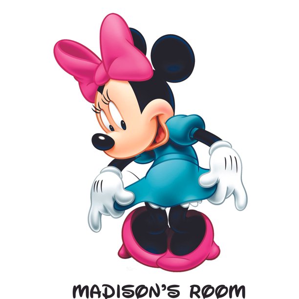 Curtsy Disney Cartoon Customized Wall Decal - Custom Vinyl Wall Art - Personalized Name - Baby Girls Boys Kids Bedroom Wall Decal Room Decor Wall ...
