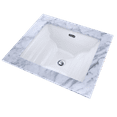 thumbnail image 3 of TOTO® Aimes® Rectangular Undermount Bathroom Sink with CEFIONTECT, Cotton White - LT626G#01, 3 of 3