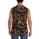 thumbnail image 4 of Fotbe Sunflower Rooster Men's Camiseta sin Mangas Estampada para Hombres, Playera Casual para Gimnasio, Entrenamiento, Playa-XX-Large, 4 of 7