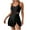 Black, variant on One-Piece Swimsuit Women One Piece Swim Dress Swimsuits for Women Tummy Swimdress Skirt Mesh Waisted Bathing Suit with Adjustable Strap Beach Wear Green L