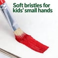 thumbnail image 5 of Dailihome Kids Large Paint Brushes, 4Pcs Round Preschool Painting Brushes with Natural Bristles and Plastic Handles for Washable Acrylic Watercolor Paint, 4 Pack, 5 of 6