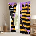 thumbnail image 3 of Erosebridal Sport Lover US Flag Curtains Pack of 2 (42x84 Each) for Kids Teens,Boys Girls Baseball Waffle Purple Ice Cream Drip Curtains Blackout,Luxury Bedroom Decor, 3 of 6