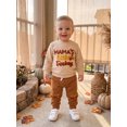 thumbnail image 4 of Cjfdfy Toddler Baby Boy Thanksgiving Outfit Little Turkey Homemade Rolls Print Long Sleeve Sweatshirt And Pants Cute My First Thanksgiving Holiday Fall Winter Outfit 6M-4Y  ﻿, 4 of 9