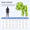 thumbnail image 4 of Salouo St Patrick's Day7 Print Button-Front Long Sleeve Pajama Set for Men, Soft 2Pjs Men's Long Sleeve Sleepwear-XX-Large, 4 of 7