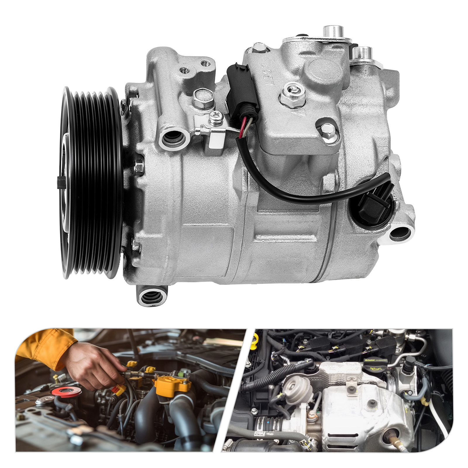Air Conditioner Compressor W/ Clutch For BMW 325i 328i 330i 528i 525i 530i M3 2006 2007 2008 2009-2013