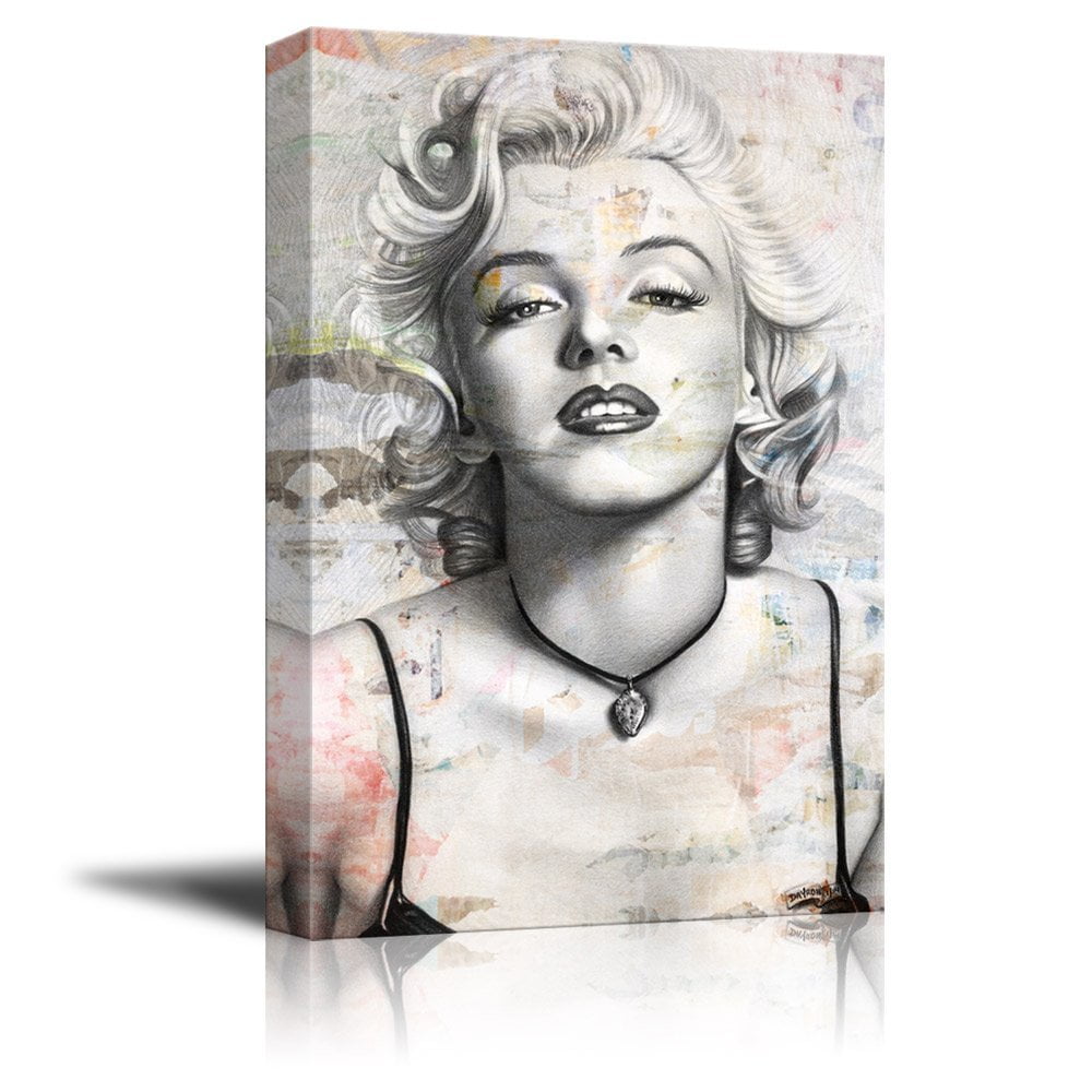 Marilyn Monroe Canvas Print Oil Painting Modern Wall Art Home Decor People Paint 