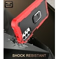 thumbnail image 3 of Case for Samsung A52 5G Case, Galaxy A52 Case, Allytech Slim Fit Rugged 3-Layer Shockproof Protection Hybrid Kickstand Phone Case Cover for Samsung Galaxy A52 5G[NOT for 4G], Red + Black, 3 of 5