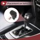 thumbnail image 3 of Cubierta de pomo de cambio de marchas Unique Bargains para Kia Sportage 2011-2016, protector de manija de cambio, cuero sintético negro y marrón, 3 of 6