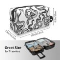 thumbnail image 5 of Honeii Hand Drawn Snake Print Multi-Purpose Storage Bag,Hanging Dopp Kit,Small Toiletry Bag for Traveling for Toiletries, Makeup, and Small Essentials, 5 of 7