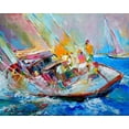 thumbnail image 2 of Wallich, Richard 14x12 Black Ornate Wood Framed with Double Matting Museum Art Print Titled - Sail, 2 of 4