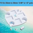 thumbnail image 3 of ShadeMart 17" Beach Umbrella Table Tray with 4 Cup Holders, 4 Snack Compartments, 3 of 5