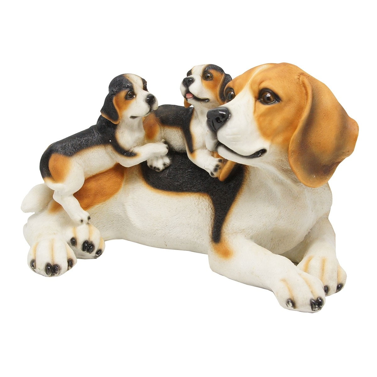 Alpine Corporation 7-Inch Indoor/Outdoor Polyresin Beagle Dog Family ...