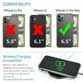 thumbnail image 2 of Dockem iPhone 11 Pro Max Exec M2 Wallet Case; Built-in Metal Plate, 2 Card Slots, Grey, 2 of 9