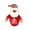 #P, variant on 1pc Christmas Gift Bag with Zipper, Candy Bag Tabletop Ornament for Christmas Decoration, 22 Styles to Choose From(Santa Print, 7.09 x 8.66 Inch)