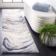 thumbnail image 2 of SAFAVIEH Petra Venice Abstract Runner Rug, Light Beige/Blue, 2'3" x 8', 2 of 8