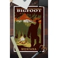 thumbnail image 3 of Montana, Home of Bigfoot, WPA Style (12x18 Wall Art Poster, Room Decor), 3 of 3