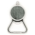 thumbnail image 1 of Denim jean vaquero forro textil Acero inoxidable Metal cerveza tapa sacacorchos, 1 of 3