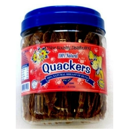 Pet Center Quackers Limited Ingredient Natural Duck Breast Dry Dog Treats, 1