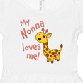 thumbnail image 4 of Inktastic My Nonna Loves Me- Cute Giraffe Girls Toddler Dress, 4 of 5