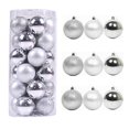 thumbnail image 1 of Alimitopia 24 Piezas De Bolas De Navidad De 2,4 Pulgadas Colgantes De Bolas Colgantes Irrompibles Para Decoración De Árbol De Navidad (Plata), 1 of 5