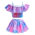 thumbnail image 2 of Girls 2-Piece Mermaid Tankini Swimsuit Rainbow Bathing Suit, Size 2-8T, 2 of 6
