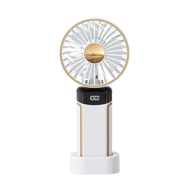 La Oficina Regalos Ventilador Portátil Mini Usb Colgante Portátil Plegable Silencioso Escritorio Ventilador, Abs Azul 7.67x3.34In, Ventilador Portátil Recargable