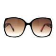 thumbnail image 3 of Kid Girls 90s Designer Style Diva Butterfly Shade Sunglasses Black Flower Brown, 3 of 4