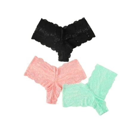 

3pack Sexy Sets Multicolor Plus Size Panties (Women s)