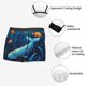 thumbnail image 3 of Balery Whimsical Underwater Fantasy Calzoncillos bóxer para hombre, ropa interior de algodón suave y transpirable con cinturilla de nailon-XX-Large, 3 of 5