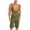 Army Green, variant on hotojiny Bib Overalls for Men Casual Straight Leg Knee Length Work Shorts Jumpsuit Adjustable Strap Backless Pockets Rompers