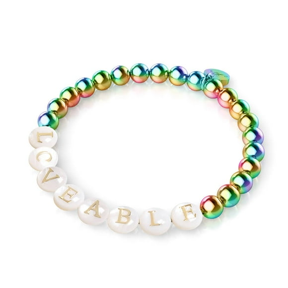 Custom Letter Bracelet | Unicorn Silver