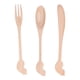 thumbnail image 1 of Juego de vajilla de madera de 3 uds, cuchara, tenedor, utensilios reutilizables hechos a mano, cuchara de sopa portátil para cocina, Picnic, Hotel, 1 of 8