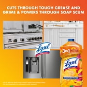 Lysol All Purpose Cleaner, 2X Concentrated Multi-Surface Disinfectant Floor Cleaner for Mopping Solution, for Bathroom & Kitchen, Mango & Hibiscus, 48 fl oz