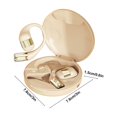 thumbnail image 3 of Open-Ear True Wireless Bluetooth Headphones with Microphone, Earbuds with Earhooks, Sweat Resistant, Fast Charging, 28HRS Playtime, Compatible with iPhone & Android - Beige, 3 of 8