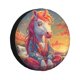 thumbnail image 1 of Fotbe Meditating Cute Horse Funda de Llanta de Repuesto con Estampado, Engrosada, Ajuste Universal para Jeep, Remolque, RV, SUV, Camión-16 inch, 1 of 6