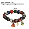 thumbnail image 2 of Pulsera de cristal de colores, pulsera de animales de oro tragando cinabrio, cuentas de Buda para hombres y mujeres MFZFUKR BST3004644-1, 2 of 5