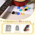 thumbnail image 3 of Uxcell Rubber Finger Tips Office 5 Sizes, 20 Pcs Guitar Fingertip Protector Silicone Thimbles for Hand Sewing Paper Sorting Money Counting Guitar Playing, Black/Gray, 3 of 6