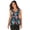 Cabana Glow Tropical, variant on Women's Plus Size A-Line Flowy V-Neck Tankini Top With Built-In Bra