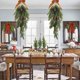 thumbnail image 5 of Christmas Wreath Upside Down Tree 70cm/27.6 Inches Christmas Rattan Indoor Hanging Scene Arrangement Wall Decoration Christmas Decorations For Front Door Featur, 5 of 6