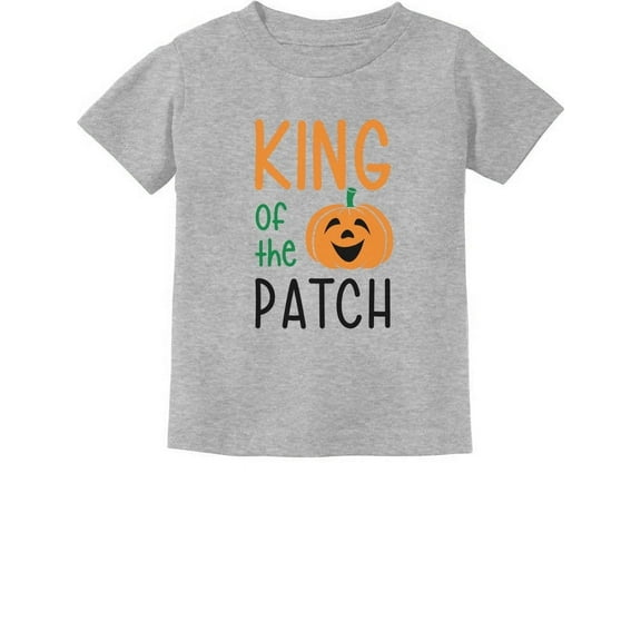 Tstars Boys Unisex Halloween Party Shirt Kids Halloween Gift King of the Patch Cute Pumpkin Boys Day of the Dead Spooky Trick or Treat Funny Humor Gifts Toddler Kids Graphic T Shirt